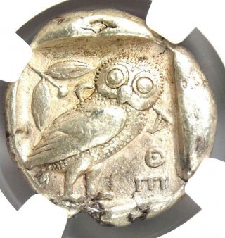 Athens Greece Athena Owl Tetradrachm Coin (465 - 455 Bc) - Ngc Vf - Early Issue