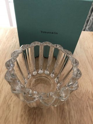 Tiffany & Co.  Heart Votive Crystal Candle Holder