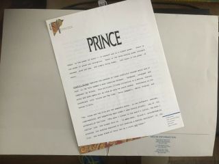 Prince: Graffiti Bridge Paisley Park Us Press Release Information