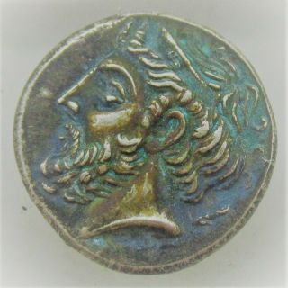Unresearched Ancient Greek Ar Silver Drachm Coin 7.  55g Head Of Phillip