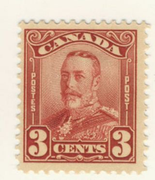 Canada Stamp Scott 151 3 - Cents George V Scroll Mh