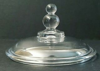 Imperial Candlewick Crystal Beaded Lid Replacement For Candy Bowl Lid Only