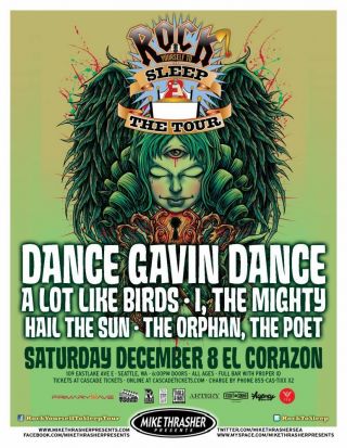 Dance Gavin Dance 2012 Gig Poster Seattle Washington Concert