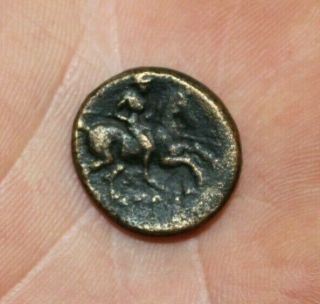 Monnaies antiques - Larissa : dichalque de bronze au cavalier 2