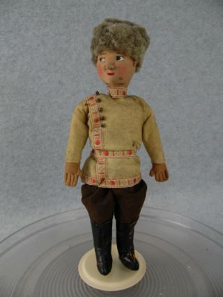 10 " Vintage Antique Cloth Stockinette Russian Soviet Union Boy Doll