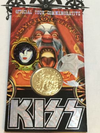 Kiss Psycho Circus Paul Stanley Gold Coin The Starchild Pick