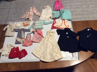 Vintage Barbie Clothes,  Skipper,  Francie.  Hats,  Purse,  Dresses,  Skirts,  Coats