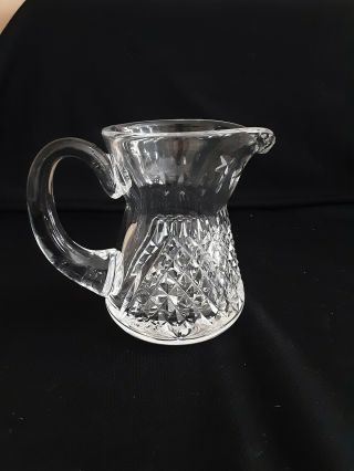 Waterford Alana Brilliant Cut Glass 4 1/4 " Creamer.  Signed.