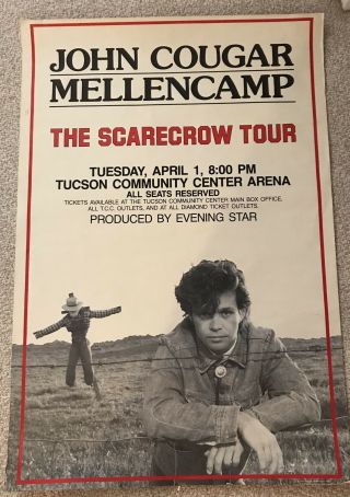 John Cougar Mellencamp Scarecrow Tour Poster