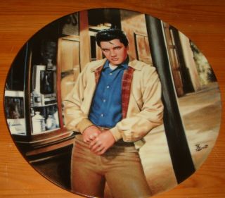 Elvis Presley 8 " Commemorative Plate " The King Of Creole ",  Near -