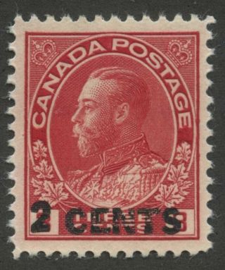 Canada 1926 Kgv Admiral Provisional 2c On 3c Overprint 139 Vf Mlh