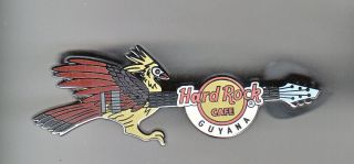 Hard Rock Cafe Pin: Guyana Bird Guitar Le200