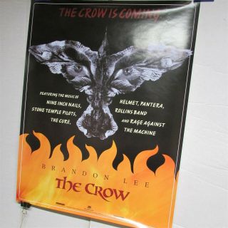 The Crow Is Coming Brandon Lee Soundtrack 20x26 " Promo Cd Store Poster [p01]
