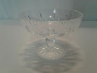 Waterford Crystal Bowl Lismore Pedestal Footed Compote Candy Dish 6 " Diameter