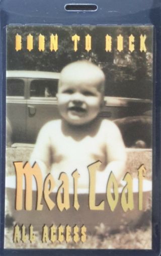 Meat Loaf Laminated Backstage Pass 1994 Foiled - All Access
