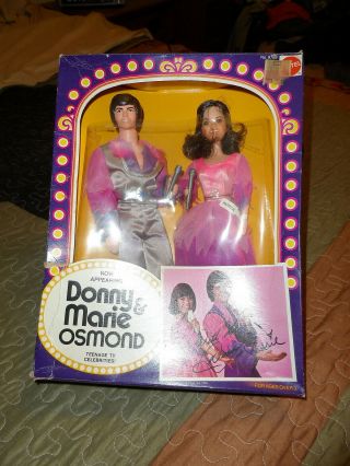 Vintage Donny & Marie Dolls From 1976 Mattel Vgc