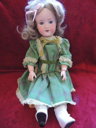 Antique Armand Marseille A5m 390 Bisque Composition Germany Girl Doll 22 " Blonde