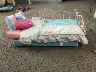 American Girl Doll Flower Trundle Bed
