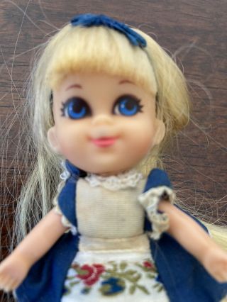 Vintage Mattel Liddle Kiddles ALICE IN WONDERLAND WONDERLIDDLE DOLL AND RABBIT 3