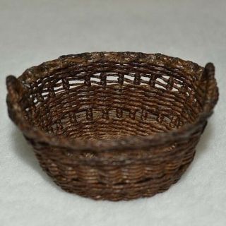 Dollhouse Miniature Wicker Basket 1:12 Artisan Bartlett Reserved