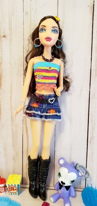Barbie My Scene Delancey Doll Coasterama 2008 RARE 100 Complete Accessories 2