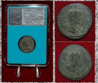 Ancient Roman Empire Coin Vabalathus King Of Palmyra Scarce Issue