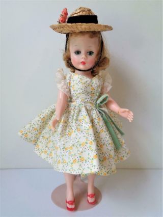 Vintage 1958 Madame Alexander Cissette Doll In Rare Tagged Uncatalogued Outfit