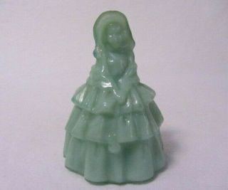 Boyd Glass Colonial Doll Louise Ice Green 3 B In Diamond Uranium Glows