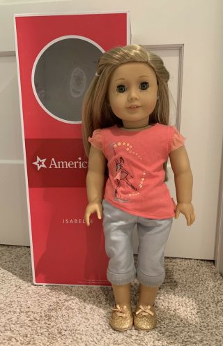 American Girl Isabelle Doll 2014 With Books And Hair Extension