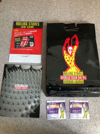 Rolling Stones Voodoo Lounge - 94/95 Tour Programme,  Tickets And Bag