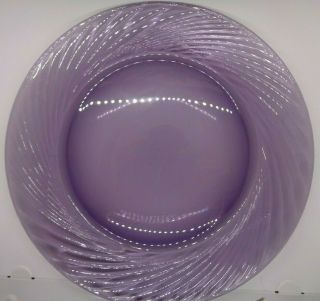 Pyrex Corelle Festiva Amethyst Glass 12 " Charger Chop Plate Or Platter Purple