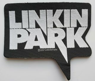 Linkin Park 2007 Shaped Woven Patch Chester Bennington Rap Heavy Metal