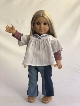 American Girl Doll Julie Albright 18 " With Outfit And Meet Book