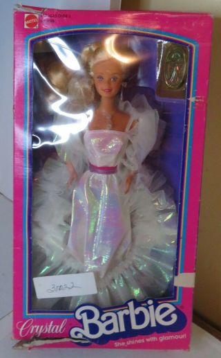 Vintage 1983 Mattel Crystal Barbie Doll Open Box Old Stock Mattel