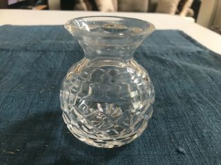Vintage 3 3/4 " Waterford Giftware Cut Crystal Vase In