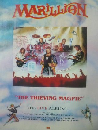 Marillion - The Thieving Magpie - A4 Press Poster