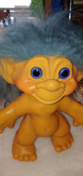 1964 Dam Things Iggy Normous - 11 " Dam Troll Doll - Very Rare Blue Eyes