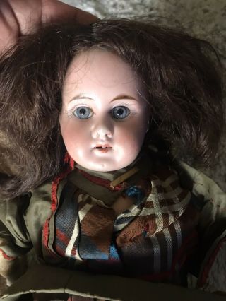 Very Old Antique Doll Leather Body