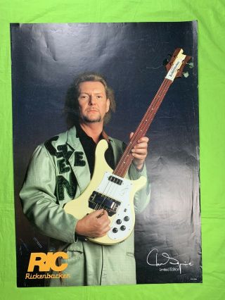 Chris Squire Rickenbacker Poster Ad Limited Edition Yes Made England 33x23