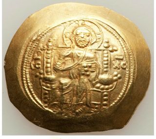 Jesus Christ Throne Gold Byzantine Michael Vii Ducas Av/el Nomisma 1071 - 78 Ad