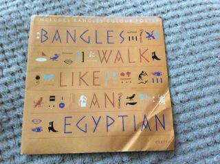 Bangles,  Walk Like An Egyptian - Poster Sleeve