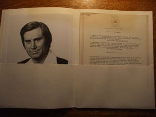 George Jones 1978 Press Kit With 1 Photo & 2 Page Biography Epic Records