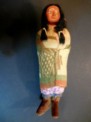 Vintage Skookum Native American Indian Doll w/Papoose - 10.  5 