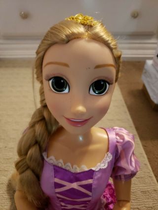 Disney Princess Playdate Rapunzel Doll From Movie Tangled Large 32” Poseable