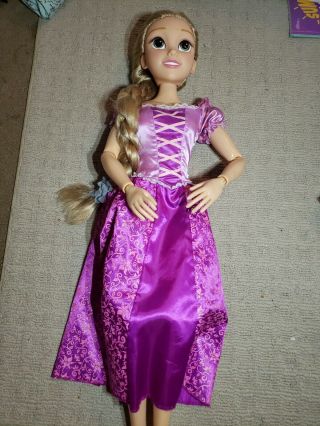 Disney Princess Playdate Rapunzel Doll from Movie Tangled Large 32” Poseable 3