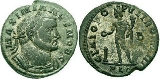 Large And Ancient Roman Coin Of Galerius (305 - 311)