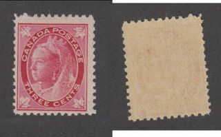 Mnh Canada 3 Cent Queen Victoria Leaf Stamp 69 (lot 17284)