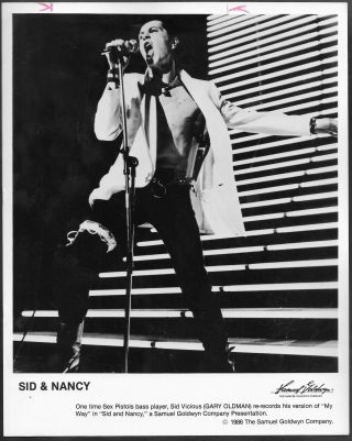 Sid And Nancy 1980s Movie Promo Photo Gary Oldman As Sid Vicious