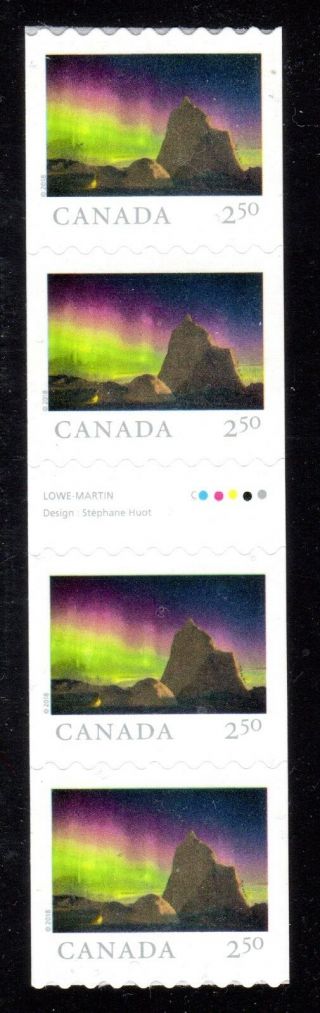 2018 Canada Sc 3069ii From Far And Wide - Gutter Strip Of 4 From Coil - C685 M - Nh
