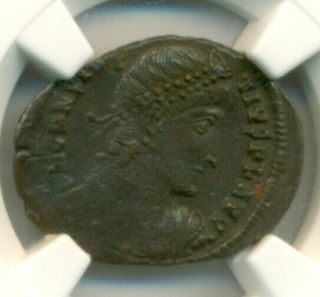 Roman Empire Constantius II AD 337 - 361 Alexandria BI Half - Centenionalis XF NGC 3